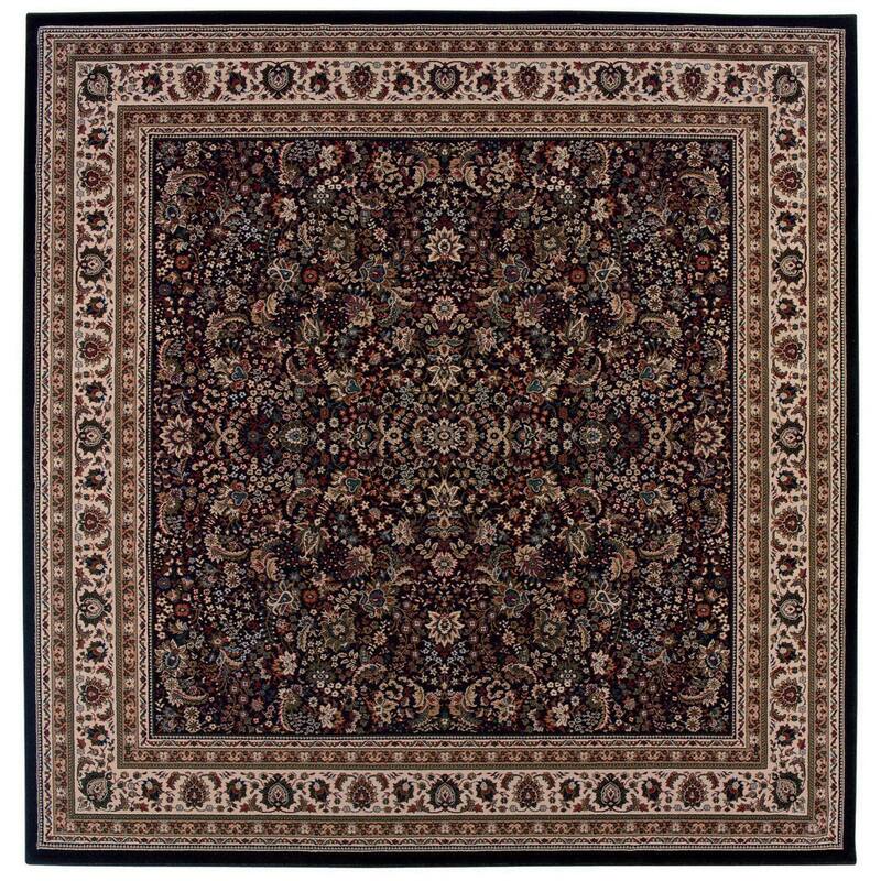 HomeRoots Oriental Traditional Square Area Rug - 94.49 in. x 94.49 in. x 0.43 in.