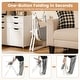 preview thumbnail 20 of 19, Gymax Foldable High Chair Easy Clean Compact Highchair w/ Removable
