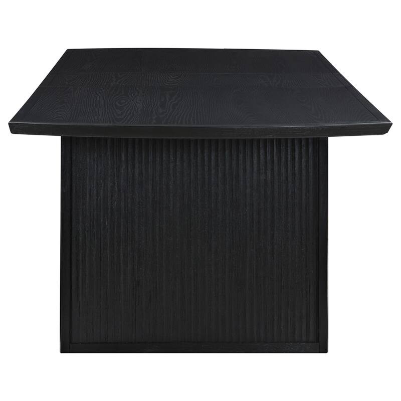 Brookmead Black Extension Leaf Dining Table Set