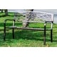 preview thumbnail 1 of 3, Garden Bench Bronze Colour - Criss-Cross Backrest 50 Inch Long