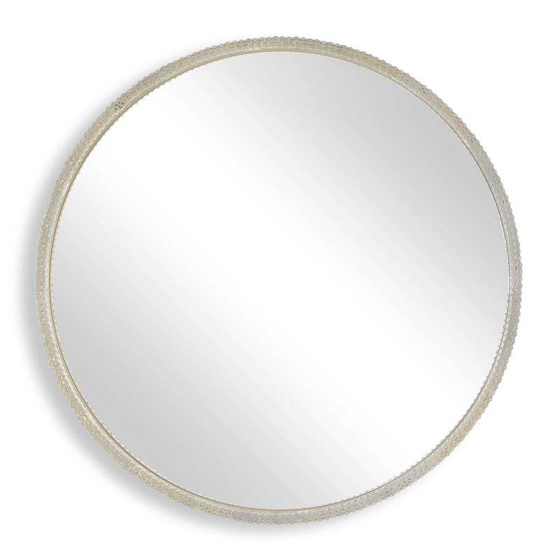 Uttermost Break The Ice Round Mirror - 31.50" W x 31.50" H x 2.00" D