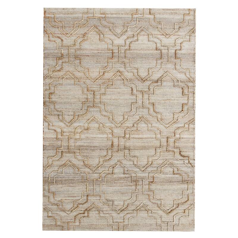 Keve Modern Non Skid Woven Area Rug By HomeRoots - 6' x 7'