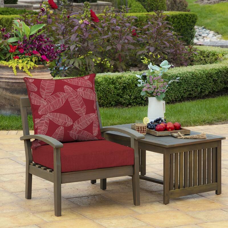 ARDEN Outdoor Foam Deep Seat Cushion Set, 24 in x 24 in