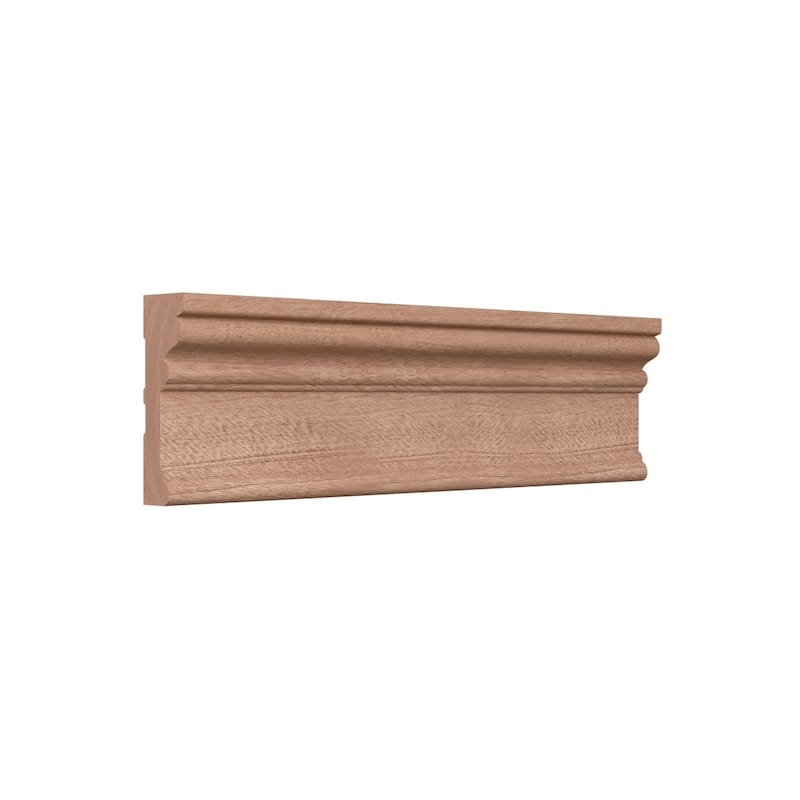 BRB3:11/16-in D x 2-1/4-in W x 96-in L Americraft Solid Hardwood Stain Grade Baby Howe Casing Moulding