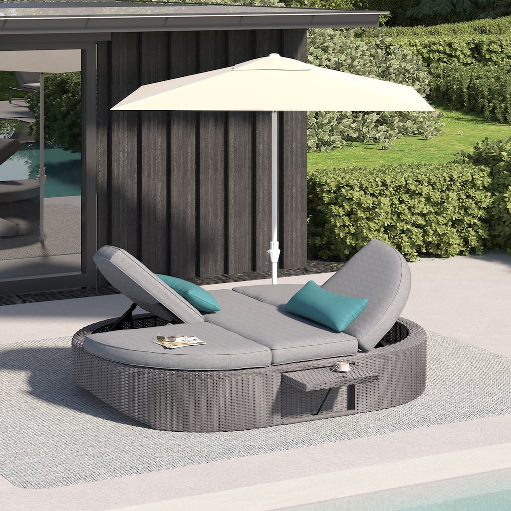 Ove Decors Sandra Daybed Grey Plain Weave