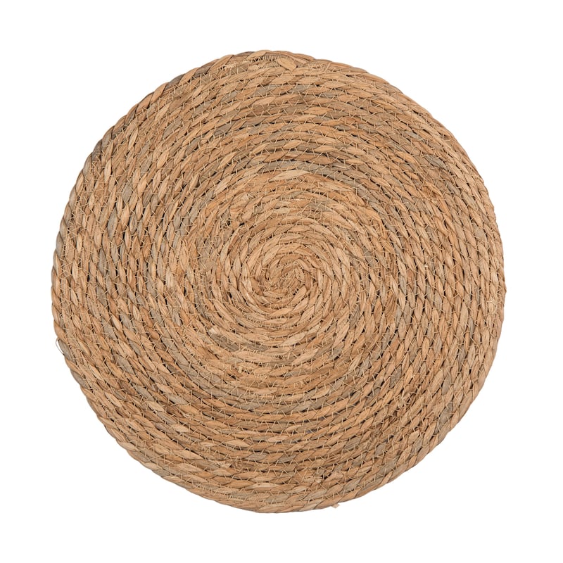 Midnight Seagrass Round Placemat Set of 6