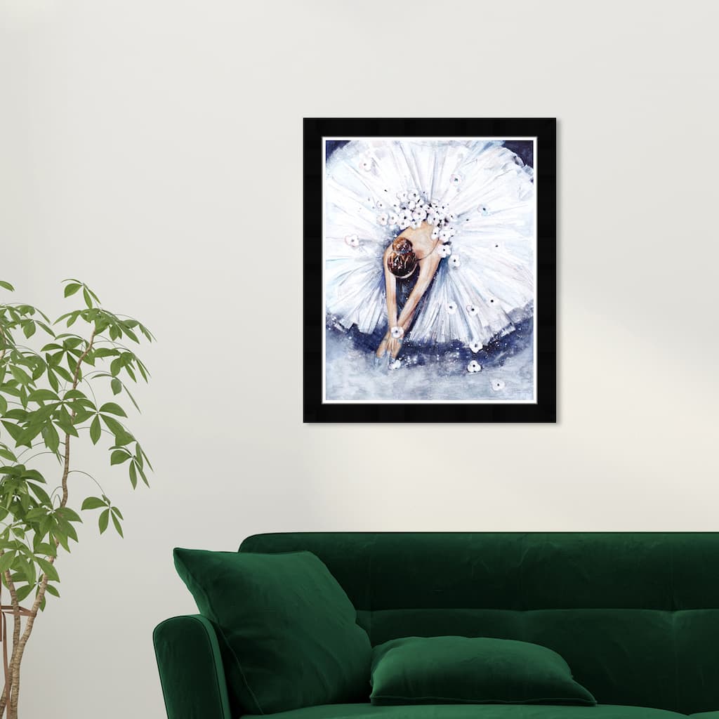 Wynwood Studio Prints People and Portraits Ballerina White and Traditional Wall Art Canvas Print