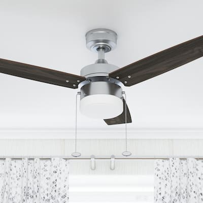 42" Prominence Home Reston Indoor Coastal Ceiling Fan, Pewter - 42