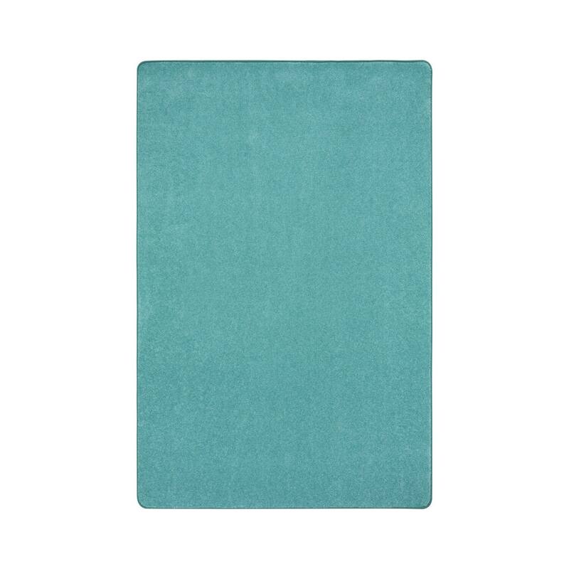 4'x6' area rug in Seafoam - durable soft decorative rug for home, living room & bedroom - 6' x 7'