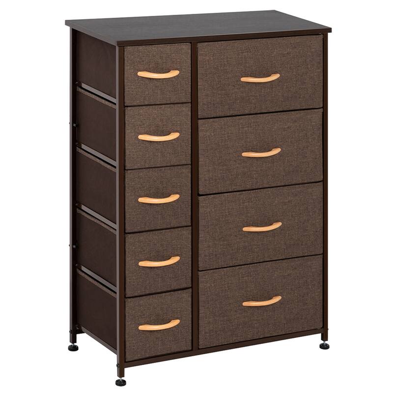 VredHom 9 Drawers Dresser Fabric Storage Units Organizer Tower