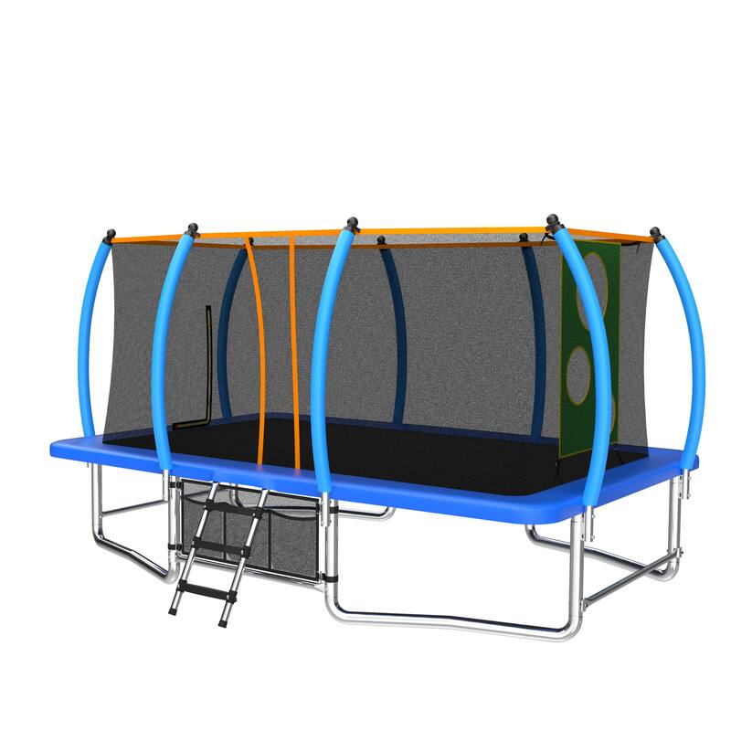 10 X 16FT Outdoor Square Trampolines for Kids Adults Long Rectangular Tumbling Trampoline