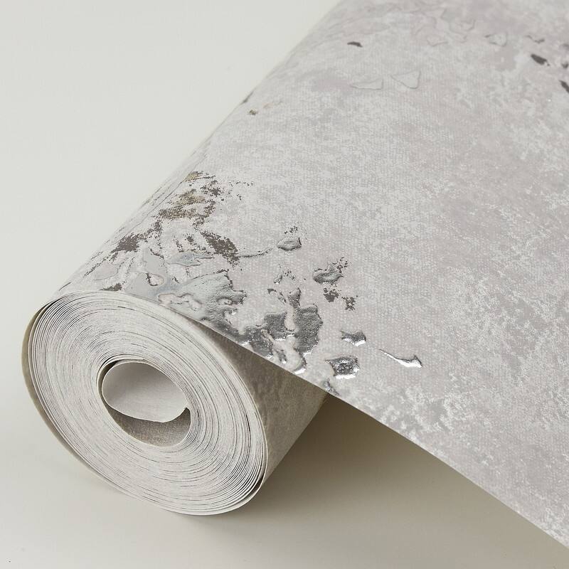 Brewster Misty Grey Distressed Dandelion Wallpaper - 27in x 324in x 0.025in