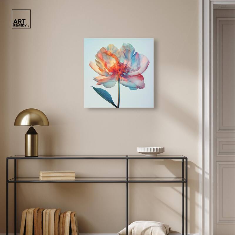 Peony Phases Canvas by Art Remedy, Gallery Wrapped