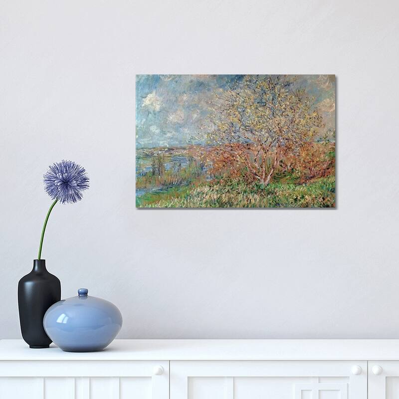 iCanvas "Spring, 1880-82 " by Claude Monet Canvas Print - 12x18x1.5