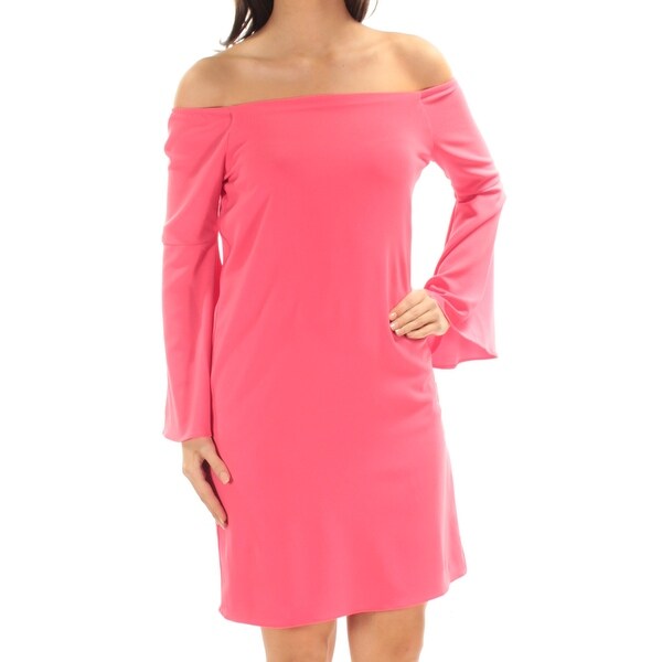 coral bell sleeve dress