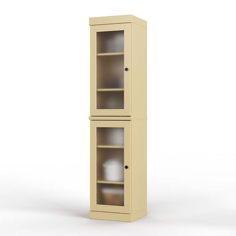 100% Solid Wood 16.5" Kitchen Pantry Cabinet with Doors by Palace Imports