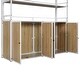 preview thumbnail 10 of 32, Full Size Metal Loft Bed with Storage Staircase and Wardrobe, Shelves