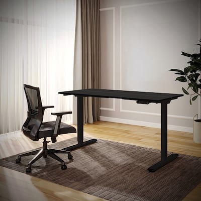 Electric Dual Motor Standing Desk, Adjustable 55x28-inch Workstation