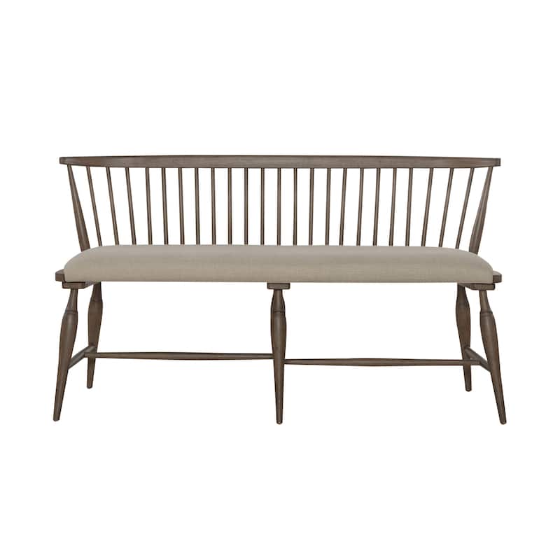 Americana Farmhouse Dusty Taupe 6 Piece Rectangular Table Set