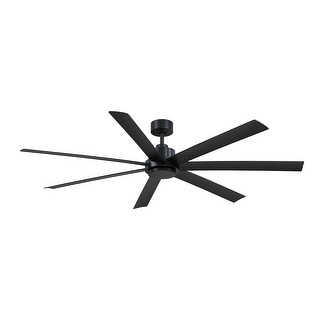 Fanimation Pendry 72 inch Indoor/Outdoor Smart Ceiling Fan with Remote - Black