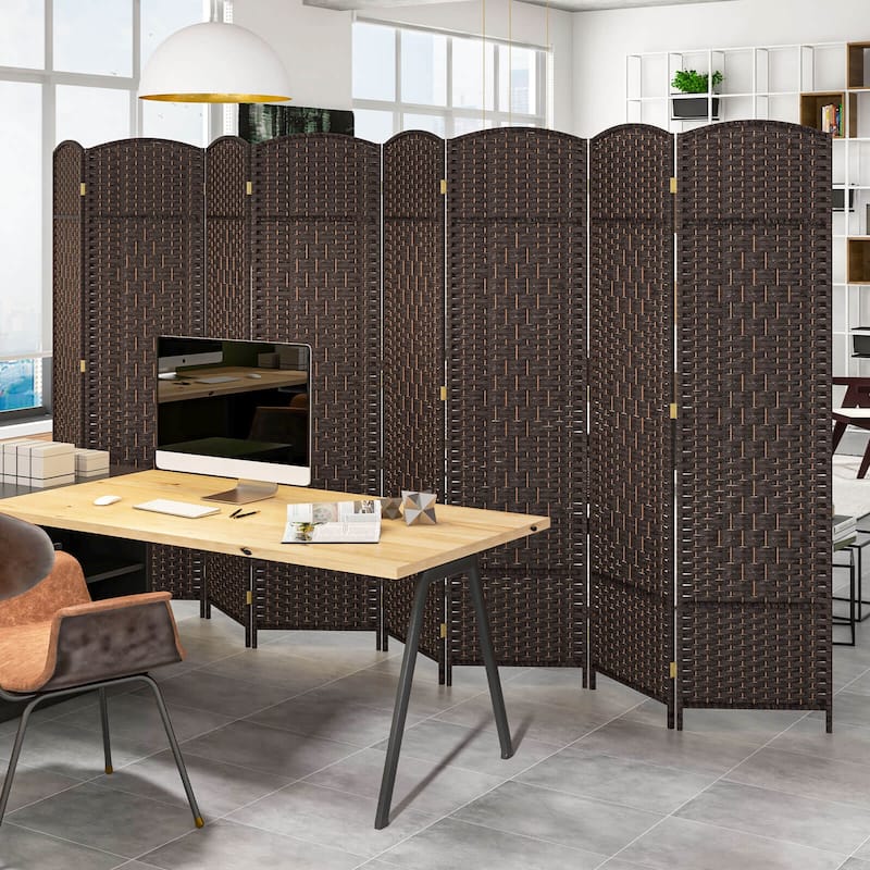 Costway 8-Panel Room Divider 6 FT Tall Folding Privacy Screen with - See Details