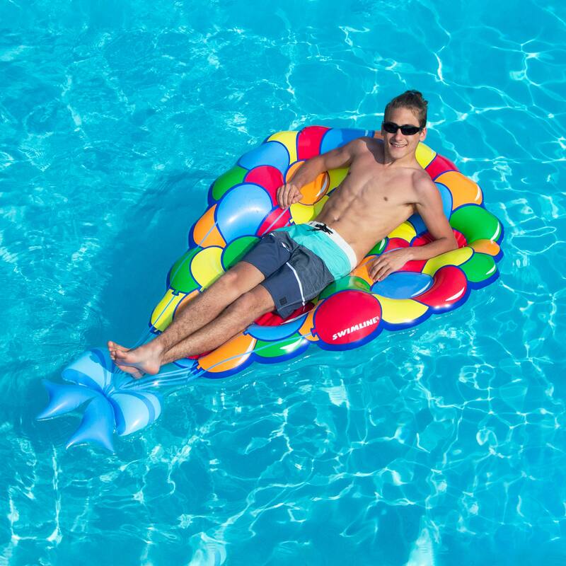 Inflatable Balloon Party Island Swimming Pool Lounge Float - 80"