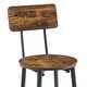 preview thumbnail 38 of 37, New Style Bar Table Set with Bar Stools PU Soft Seat with Backrest and Footrest ,1 Wooden Table(Set of 3 or Set of 5)