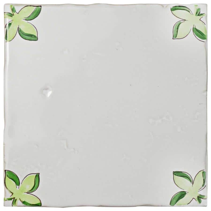 Merola Tile 5.125x5.125-inch Nove Taco Paterna Ceramic Wall Tile