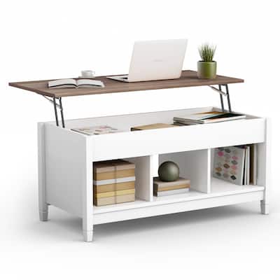 Costway Lift Top Coffee Table w/ Hidden Compartment and Storage