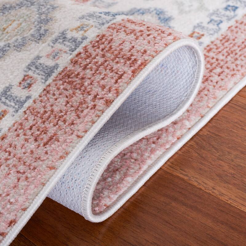 SAFAVIEH Blair Machine Washable Kanae Slip Resistant Boho Rug