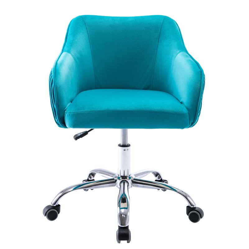 Corvus Braff Velvet Upholstered Adjustable Ergonomic Office Chair