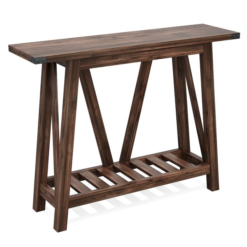 Console Table with Storage Shelf Entry Table for Living Room Hallway - 41.34 in L * 11.42 in W * 31.5 in H