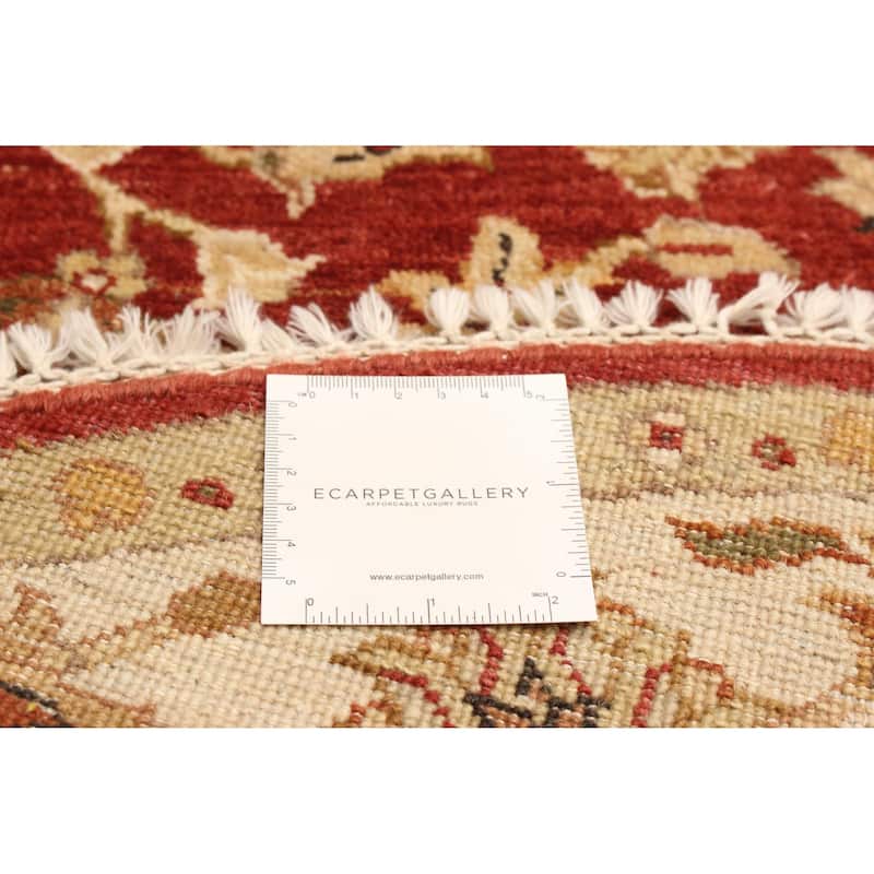ECARPETGALLERY Hand-knotted Jamshidpour Red Wool Rug - 4'1 x 4'0