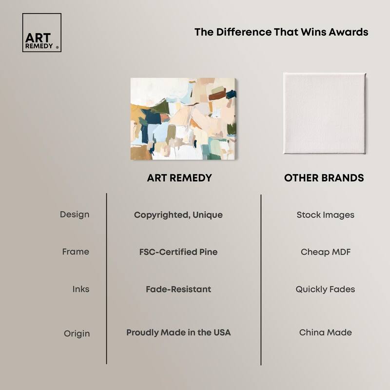 Pastel Mixture Canvas by Art Remedy, Gallery Wrapped
