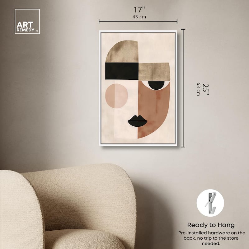 Face Moderne I Canvas by Art Remedy