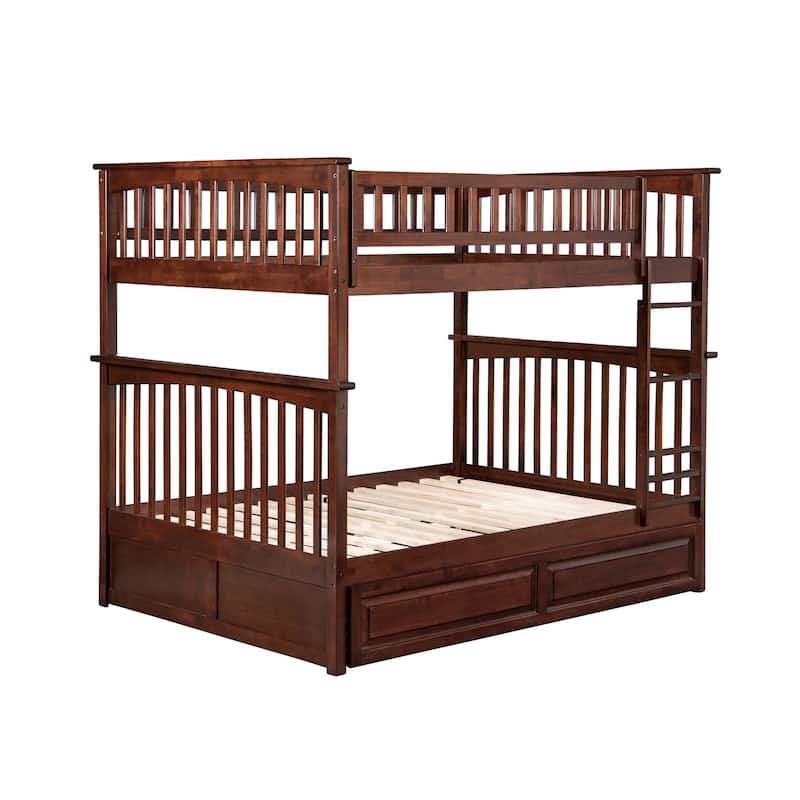 Bunk Bed with Trundle & Turbo Charger - Space Saving Twin Over Twin