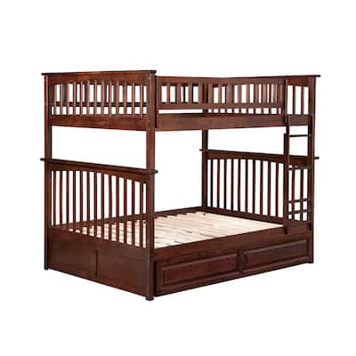 Bunk Bed with Trundle & Turbo Charger - Space Saving Twin Over Twin