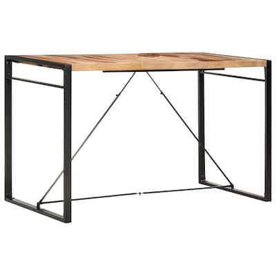 vidaXL Bar Table 70.9"x35.4"x43.3" Solid Sheesham Wood