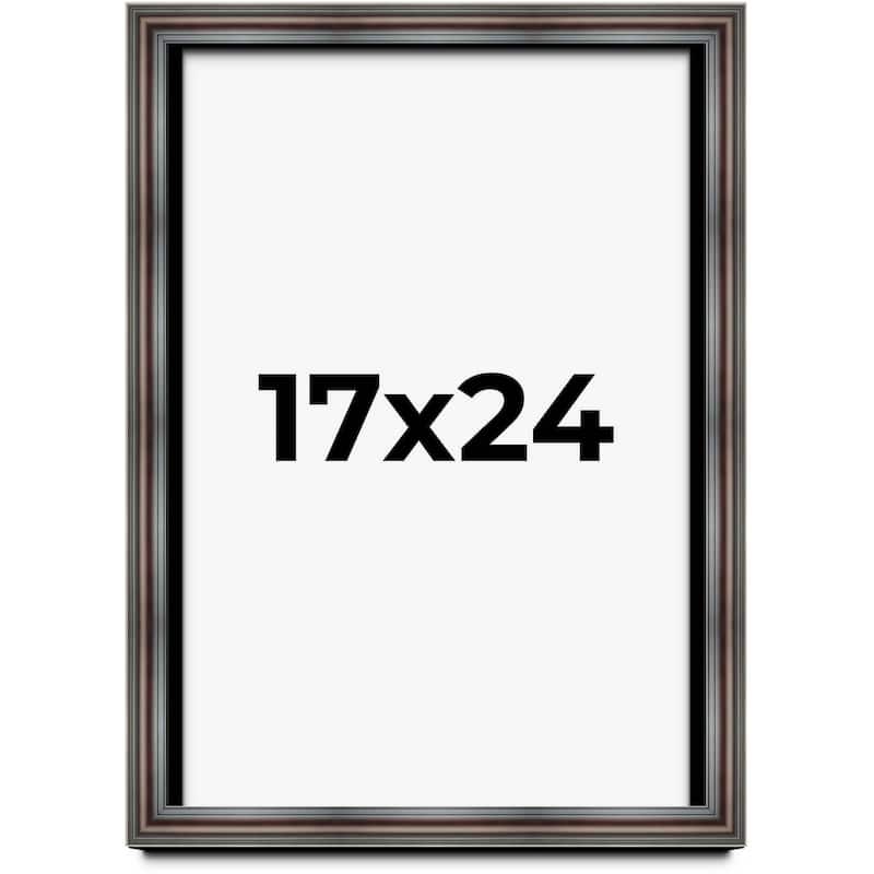 17x24 Shadow Box Frame Brown Cherry | 2.625 Inches Deep Pine Wood