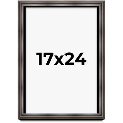 17x24 Shadow Box Frame Brown Cherry | 2.625 Inches Deep Pine Wood