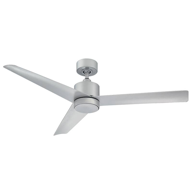Lotus 54 Inch Three Blade Indoor / Outdoor Smart Ceiling Fan with Six Speed DC Motor and LED Light.