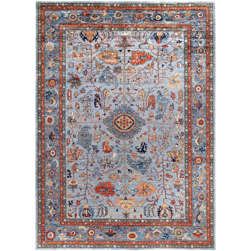 Serapi One-of-a-Kind Hand-Knotted Area Rug - Gray - 10' 0" x 13' 8"