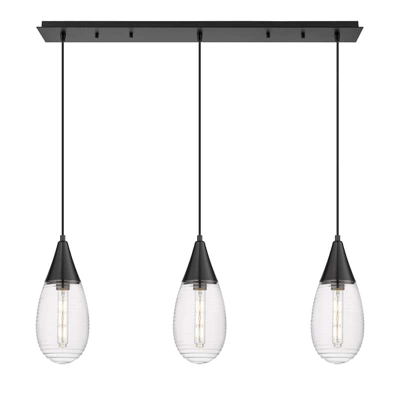 Innovations Lighting Malone - 3 Light 6" Cord Hung Linear Pendant