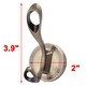 preview thumbnail 2 of 3, Household Single Hook Clothes Towel Bag Handbag Hanging Wall Hanger Bronze Tone - Bronze Tone
