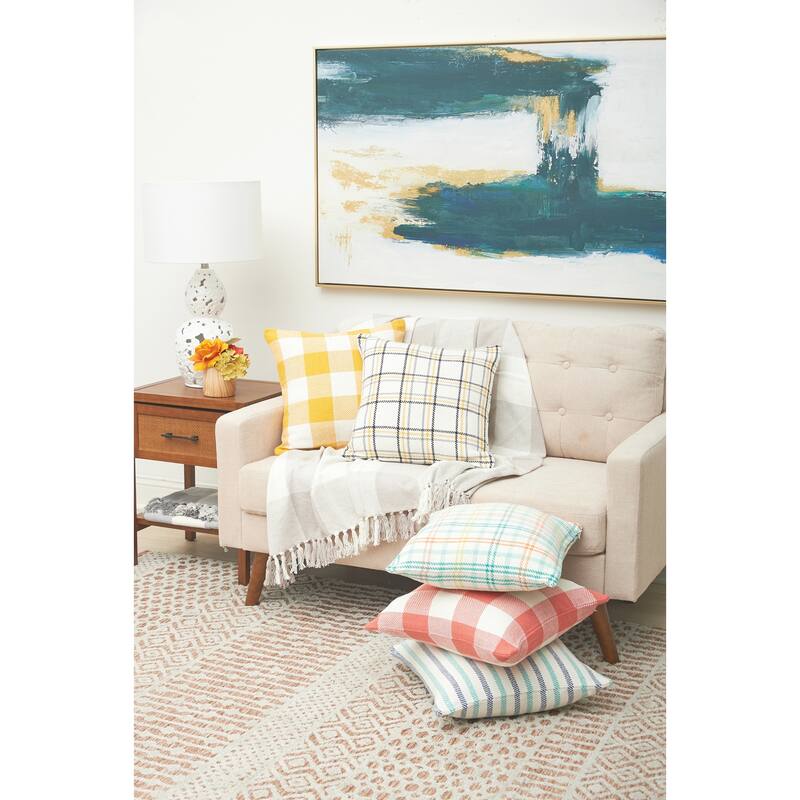 Franklin Pebble Gingham Check Throw Blanket