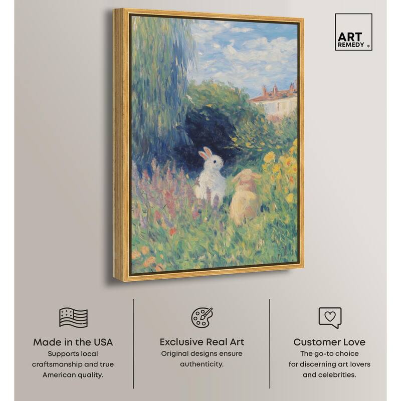 Quiet Gardeners Canvas by Art Remedy
