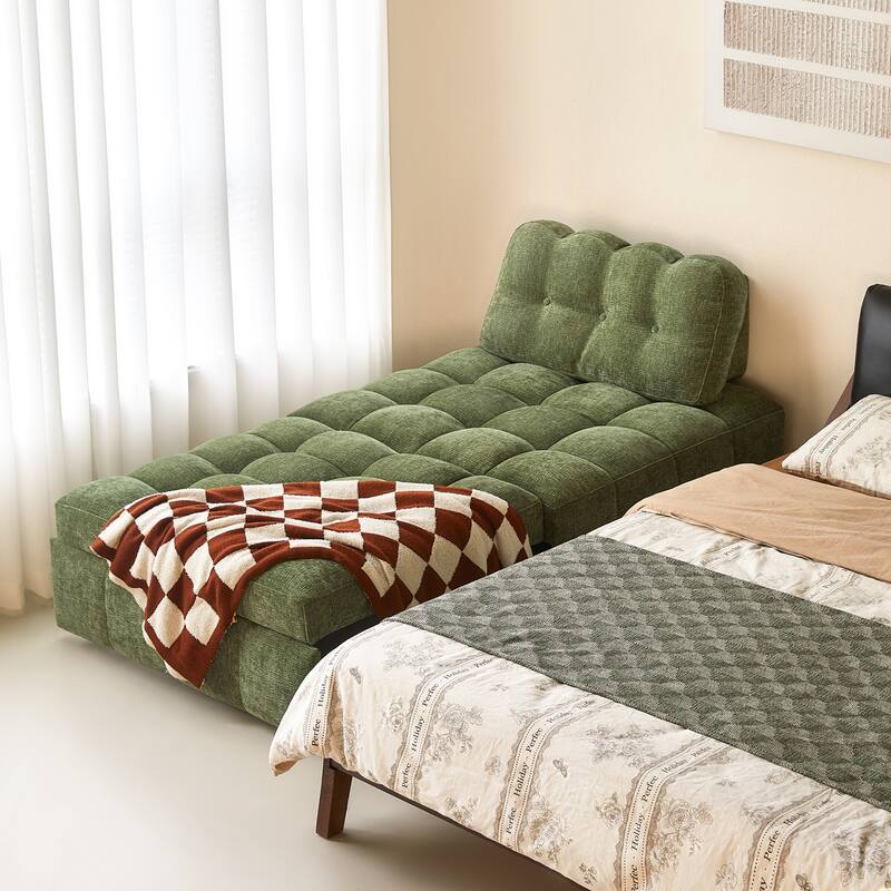 JASIWAY Chenille Pull-Out Single Sofa Bed