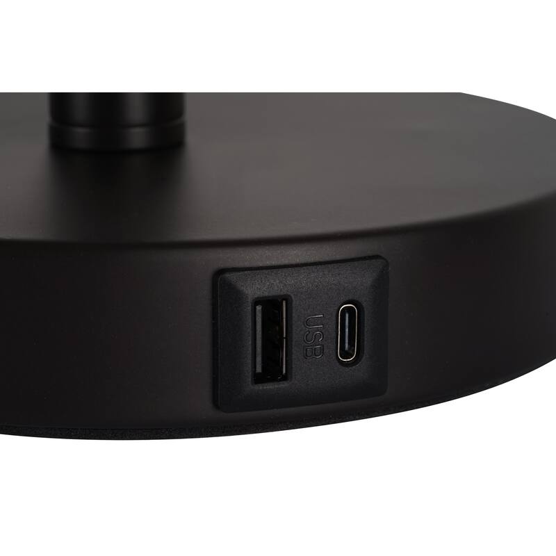Kenroy Home Beckett Lamp with USB ports - Dark Bronze - Set of 2