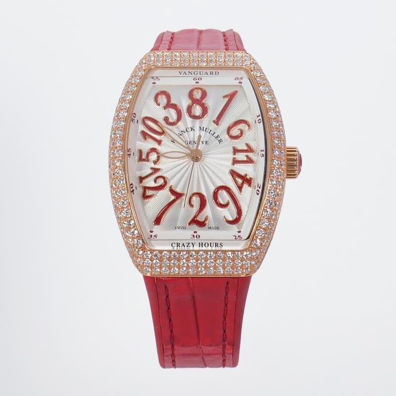 Franck Muller Crazy Hours Cintrée Curvex Men's Watch - Red