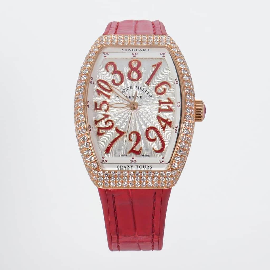 Franck Muller Crazy Hours Cintrée Curvex Men's Watch - Red